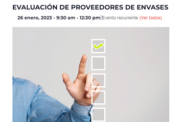  EVALUACIÓN DE PROVEEDORES DE ENVASES